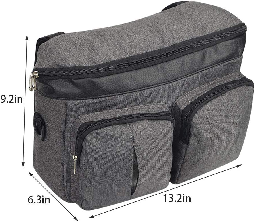 Wheelchair Backpack Bag Free Hands, Transport Chairs Side Organizer Storage Backpack Pouch Fits Walkers, Rollators，Scooters, Waterproof Walker Accessories Pouch: Health & Personal Care