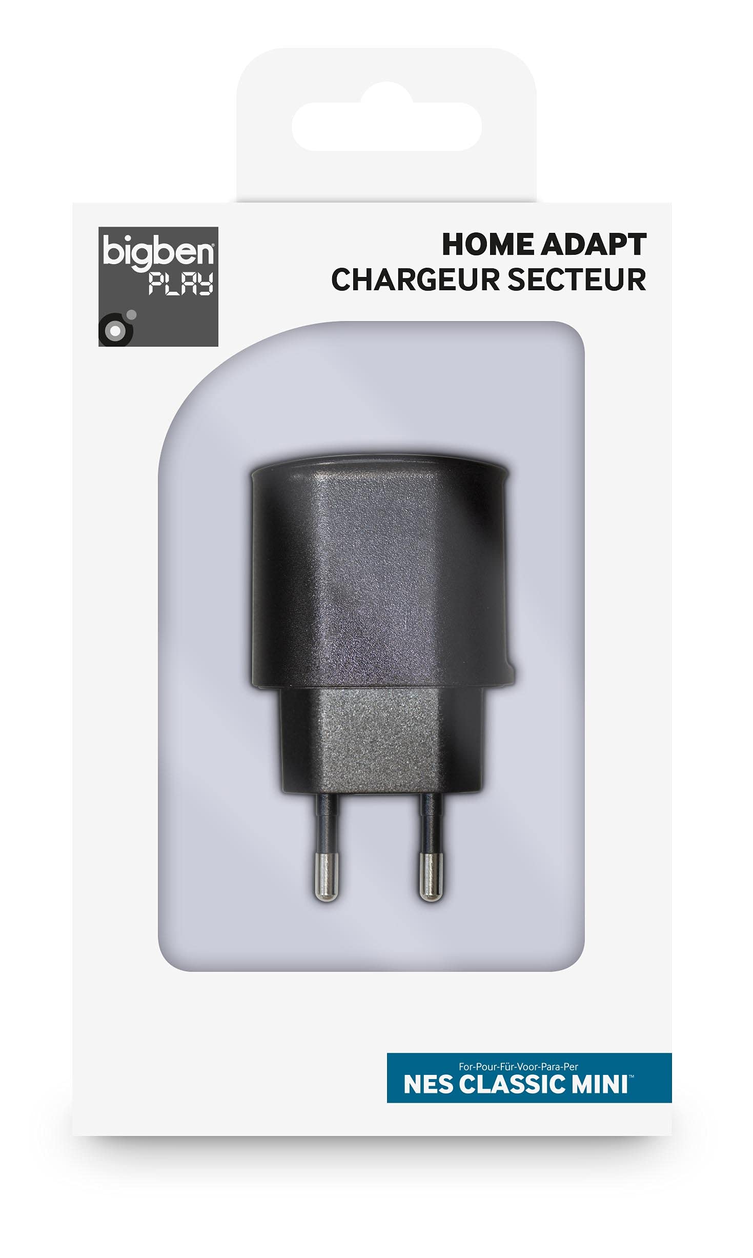 BigBen Interactive Adapter Nintendo Classic Mini NES Charger Console Compatible with Nintendo Nes