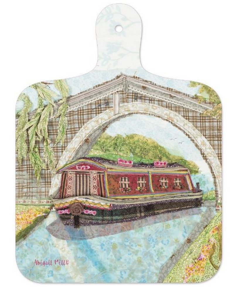 Mini Melamine Chopping Board Canal Barge by Abigail Mill