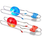 Light Up Gyro Wheel Toy, Magnetic Rail Twirler for Kids &amp; Teens, 2 Pack | Retro Spinning Wheelo Fidget; Nostalgic Stocking Stuffer &amp; Classroom Prize; Mesmerizing Gift for Boys, Girls &amp; Grown-Ups