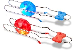 Playbees Light Up Gyro Wheels Classic Vintage Trick Yoyo Retro Rail Twister, Twirler, Mesmerizing Spinning Lighting Effects Sensory Fidget Toys, Christmas Stocking Stuffers, Nostalgia Gifts (2 Pack)
