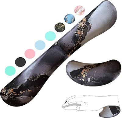 ZIBLY Wrist Rest Keyboard and Mouse Set Non-Slip Ergonomic Memory Foam