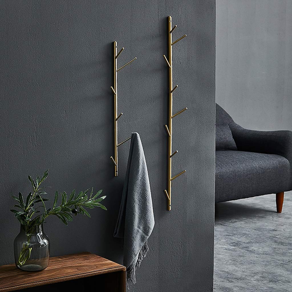 6 Hooks HXGL-Percha Perchero De Latón Dorado Ramas Dormitorio Percha