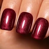 Firedeep Pearl Red Gel Nail Polish, 0.54 Fl Oz Large Bottle UV/LED Soak Off Red Gel Polish for Spring Summer