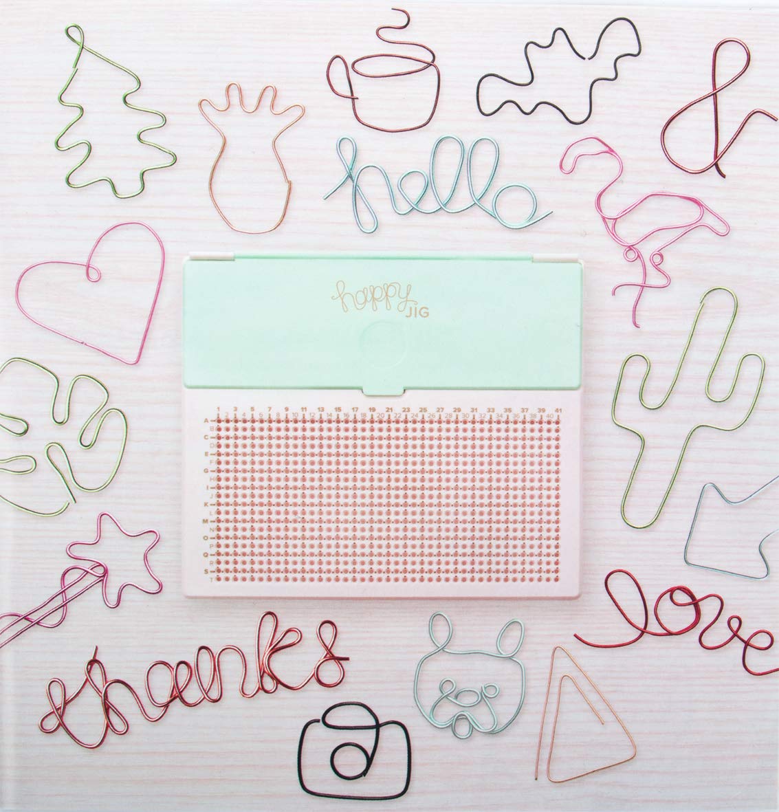 Rayher 50114000 Happy Jig-Wire-Bending Plug-in Board, 100-part, tab-Blister 1Set