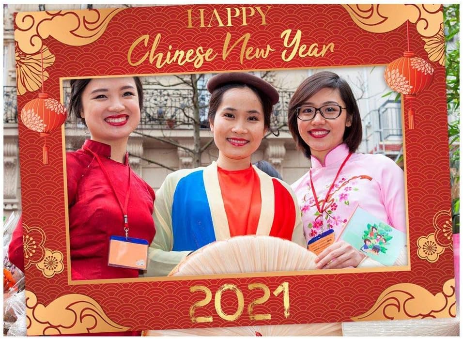 Chinese New Year Photo Booth Props, Chinese Lanterns, Happy Chinese New Year 2021 Chinese New Year Backdrop, Chinese New Year Gift, Chinese Holidays, Size 24x36, 48x36