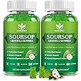 Soursop Graviola Gummies with Sea Moss Extract - Antioxidant, Cell Support & Regeneration, Immune Support, Soursop Leaves Gummies with Sea Moss, Vitamin C & Zinc, Apple Flavor - 60 Gummies(2 Pack)