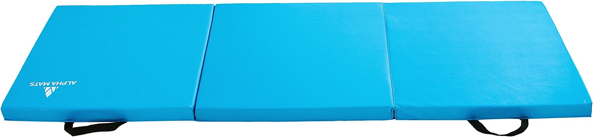 Alpha Mats Folding Gymnastics and Exercise Mat, PU Material & EPE Foam, Perfect for Aerobics, Yoga, Martial Arts