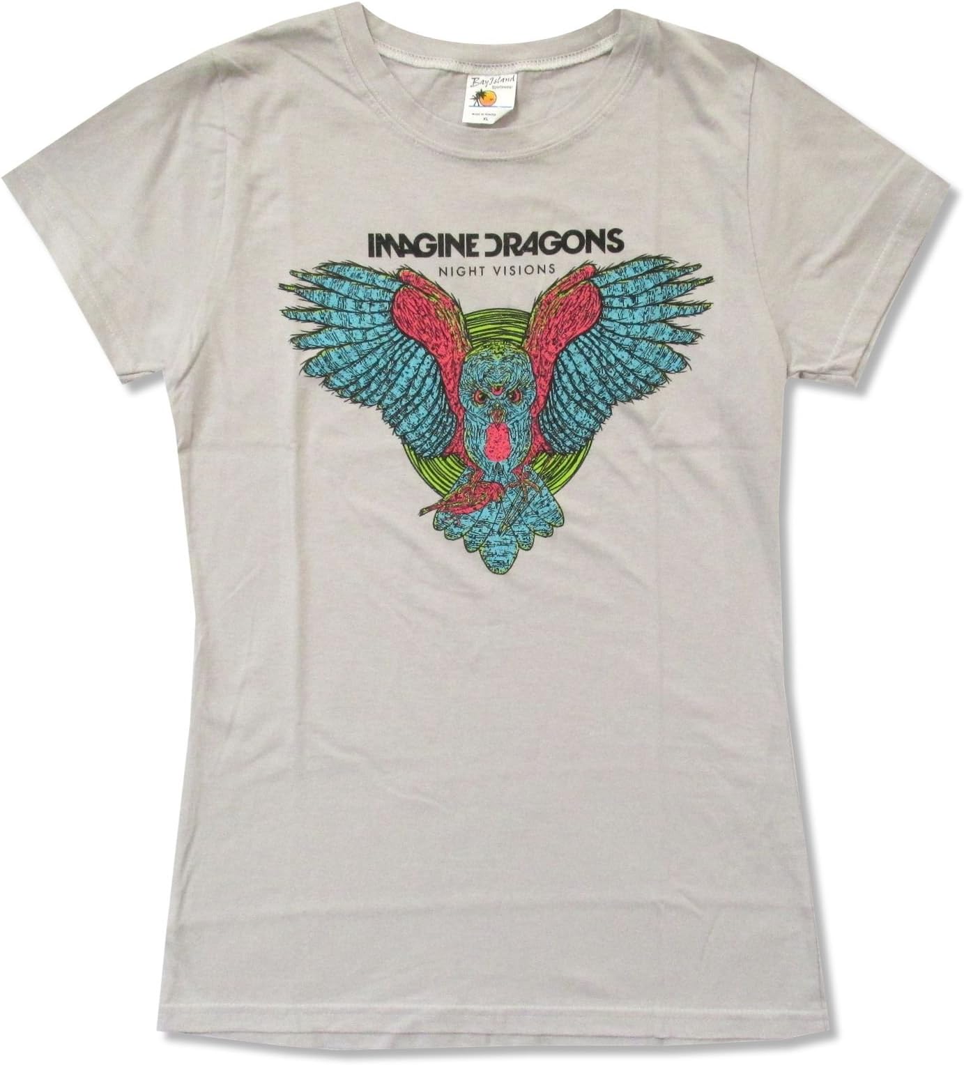 Imagine Dragons Owl Light Grey Juniors T Shirt