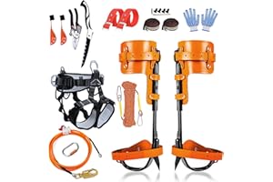 Gdsinstna Tree Climbing Spikes,Tree Climbing Gear,Tree Climbing Kit Suitable for Climbing Trees, Picking Fruits,etc