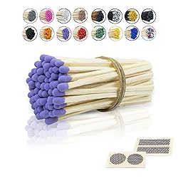 4" Inch Long Wooden Refill Matchsticks with Strike