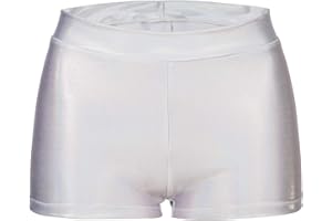 DTONE Girls Dance Short Gymnastics Athletic Shorts Sparkle Glitter Tumbling Bottoms