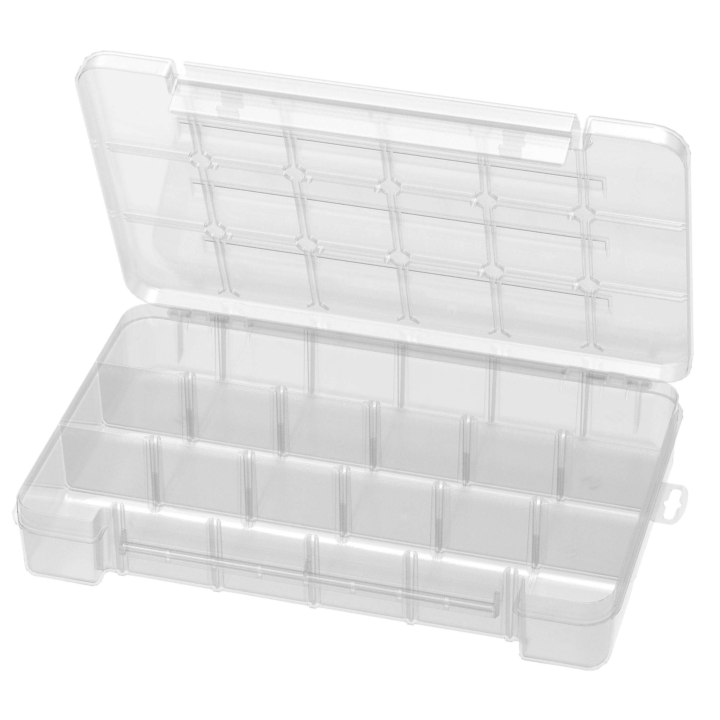 Akro-Mils 5905 Plastic Parts Storage Case for Hardware and Craft, Large, Clear