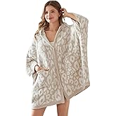 WDCOZY Wearable Blanket Hoodie Poncho Throw Comfy Soft Warm Cape Shawl Cozy Cloak Wrap Hooded with Sleeves For Women Adults