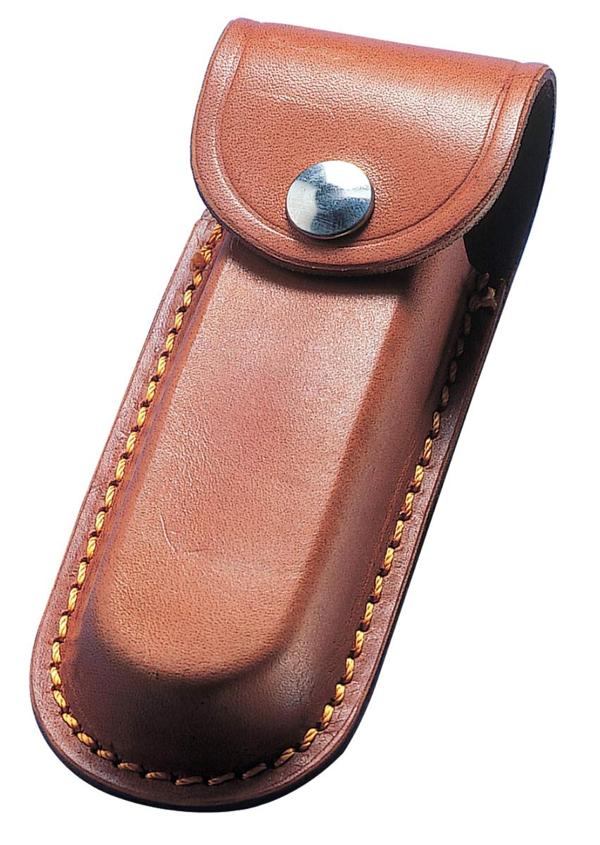 TUFF LUV Genuine Chunky Leather Tan Case Sheath Pouch [Compatible With] Leatherman Wave+ / Rebar/Sidekick/Wingman/Charge+ / Rev/Free P2 & P4