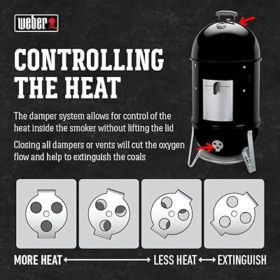 weber smokey mountain cooker smoker 18