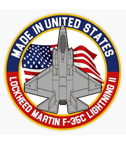 Graphic Aircraft Decal 2x F-35 Lightning II Fighter Jet Die-Cut