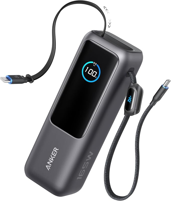Zolo Power Bank 25.000mAh 165W con Tres Puertos USB C