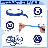 Meng Jiaran Blue Masking Tape 9 Rolls 3/7/12 mm x 20 m Painter Tape view 4