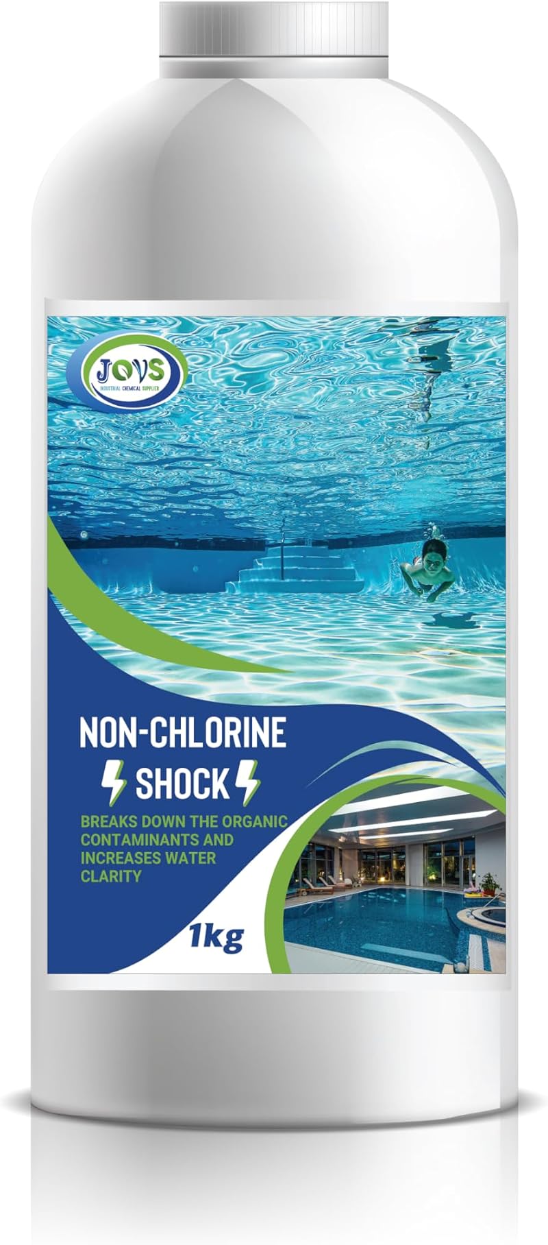 JOVS Non-Chlorine Shock 1kg - Chlorine-Free Pool & Spa Water Clarifier