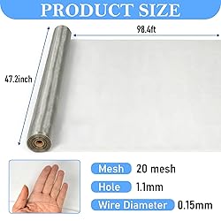 jxgzyy 304 Stainless Steel Mesh Screen Roll Window
