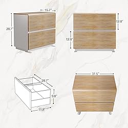 ModernMate 2 Drawer Lateral File Cabinet, Filing