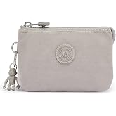 Kipling womens Women&acirc;&euro;&trade;s Creativity Small Pouch, Versatile Cosmetics Kit, Lightweight Nylon Travel Organizer pouch, Grey Gris, Small US