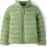 The Children's Place Girls' Medium Weight Wind-Resistant, Water-Resistant Puffer Jacket
