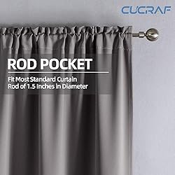 CUCRAF Custom Blackout Curtains for Bedroom Living