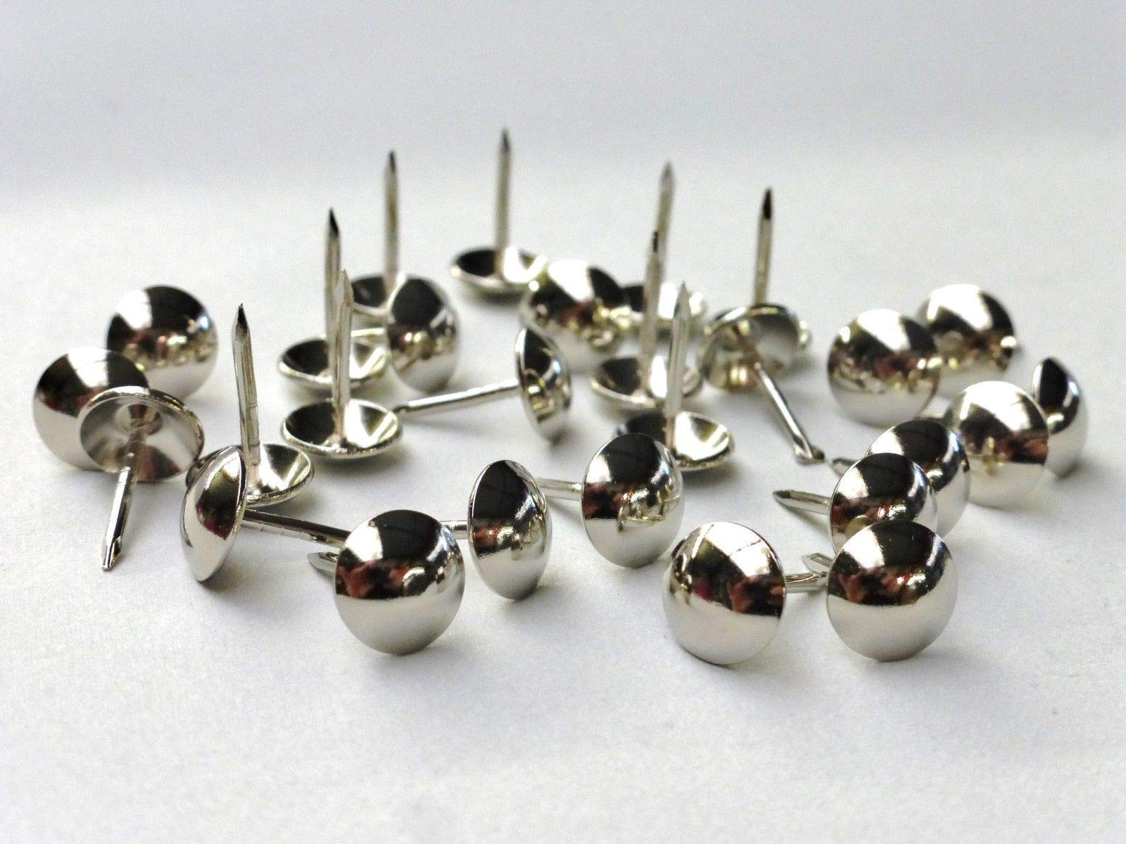 Pack of 50 Decorative Upholstery Nails/Tacks/PINS/Studs (Nickel/Silver/Chrome)