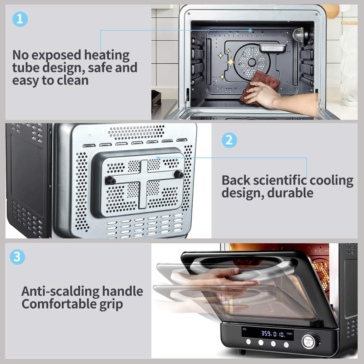 Air Fryer Oven Aobosi Electric Toaster Oven Convection Rotisserie Oven