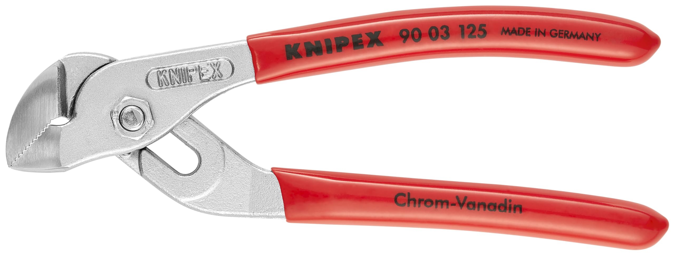KNIPEX - 90 03 125 Tools - Mini Water Pump Pliers with Groove Joint, Chrome (9003125)
