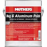 Mothers Mag &amp; Aluminum Polish, 128 oz. (05102) | Brilliant Shine, All Uncoated &amp; Unplated Metals Including Aluminum, Stainless Steel Trim and Exhaust Tips, Brass &amp; More