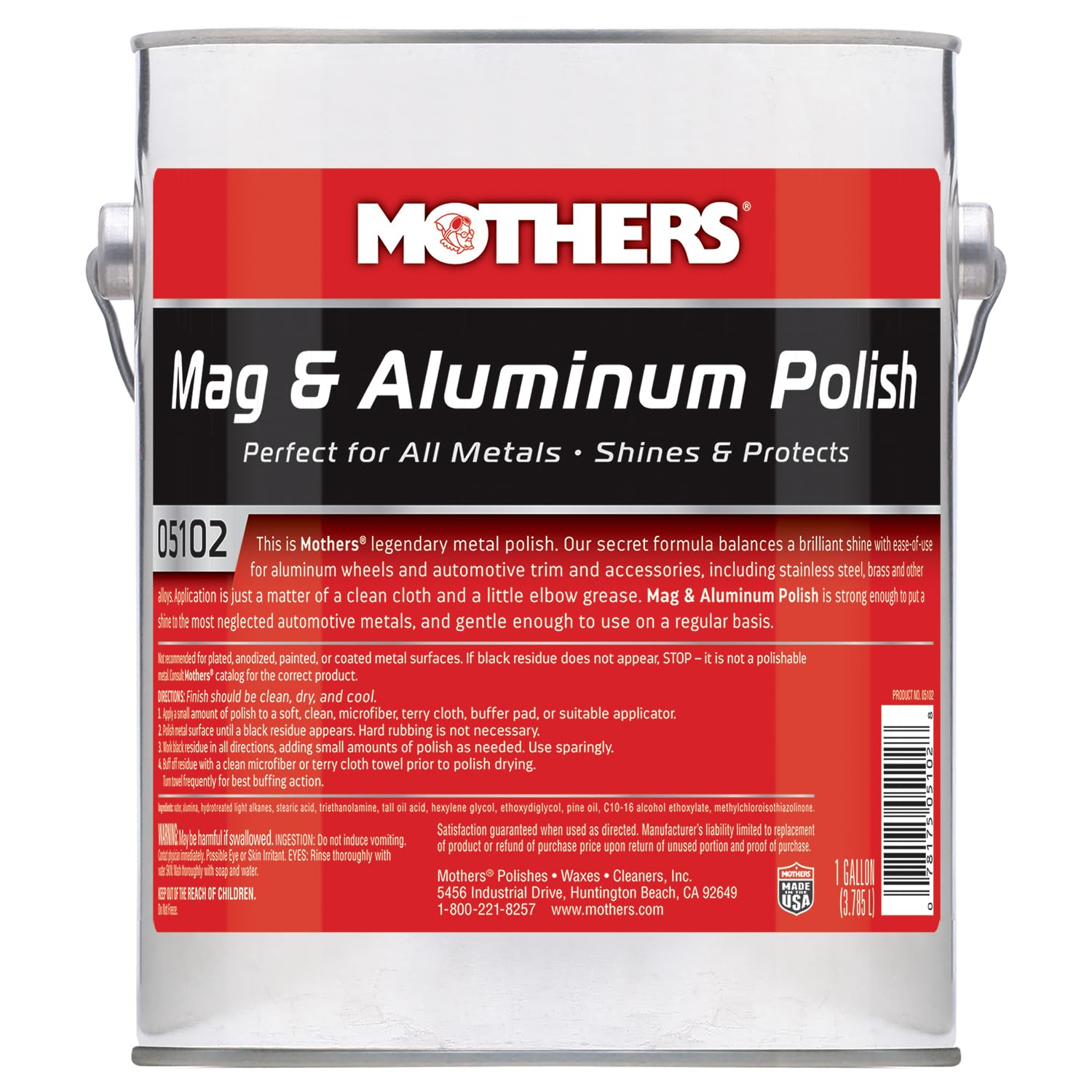 Mothers Mag & Aluminum Polish, 128 oz. (05102)