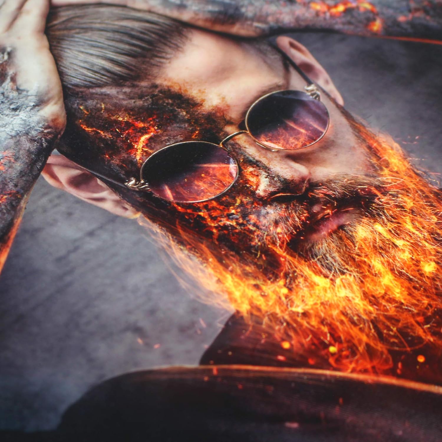 Finest Folia Cover Film for Laptop Adhesive Film Notebook Sticker Protective Vinyl Skin Sticker multicolour LP1 Fire Beard 17 Zoll - Image 4