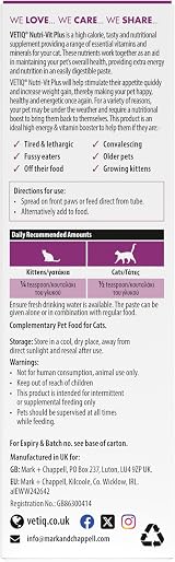 VETIQ Nutri-Vit Plus Immune Booster Paste for Cats & Kittens 70 g view 6