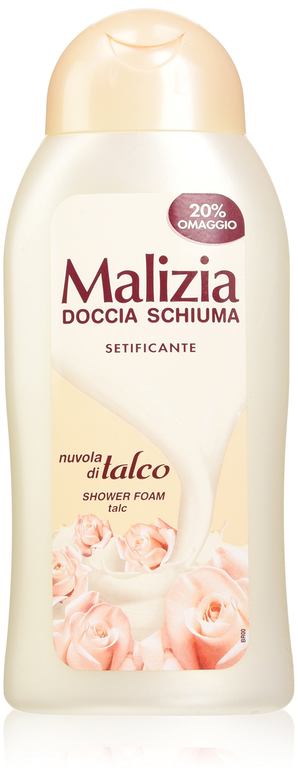 Malizia, Shower Foam Talcum Cloud, 250+50 ml
