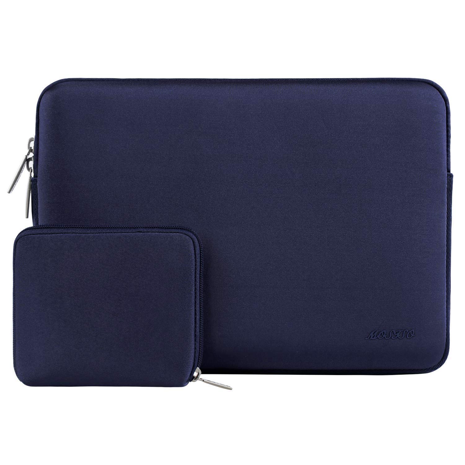 MOSISO Laptop Case 16 inch, 15-15.6 inch Laptop Sleeve Bag Compatible with MacBook Pro 16 inch, HP, Acer, Dell, Lenovo, ASUS Notebook, Neoprene Computer Sleeve Bag with Small Case, Navy Blue
