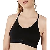 Victoria's Secret Pink Seamless Sports Bra, Low Impact Bras for Women, Racerback, Black (XS)