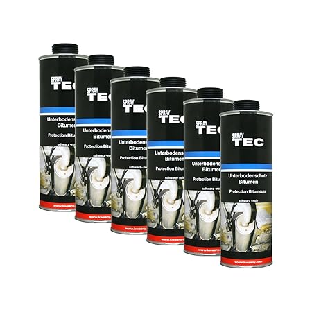 KWASNY SET 6X Kwasny Auto-K SprayTec Unterbodenschutz Bitumen 1Liter 1000ml 235550
