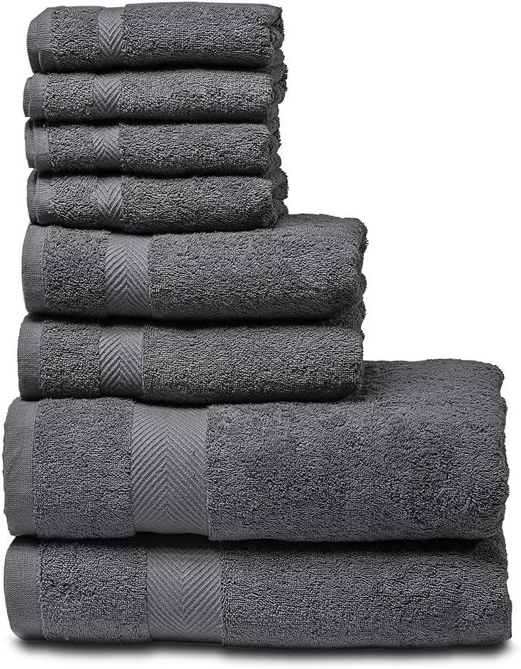 SEMAXE Luxury Bath Towel Set. Hotel & Spa Quality. 2 Large Bath Towels , 2 Hand Towels, 4 Washcloths. Premium Collection Bathroom Towels. Soft, Plush and Highly Absorbent.: Kitchen & Dining