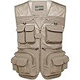 Flygo Mens Summer Outdoor Work Safari Fishing Travel Photo Vest with Pockets