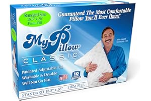 MyPillow Bedding Bed Pillows for Sleeping Standard Size, Perfect for Back, Stomach or Side Sleepers - My Pillow Classic Pillow [Standard, Firm]
