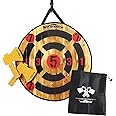 ISANCHA Foam Axe Throwing Game Indoor&Outdoor Target Game,Includes Two Foam Axes, One 26” Easy Fold Target and A Carry Bag