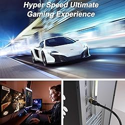 Cat 8 Ethernet Cable, 50FT High Speed Heavy Duty