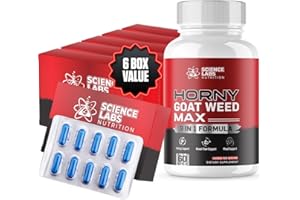 EPN SUPPLEMENTS Science Labs | #1 Supplement Pills for Men Fast Acting Blood-Flow | Horny Goat Weed for Mood & Stamina + 8 Powerful Ingredients | No Prescription Required, Max Strength - 60 Capsules