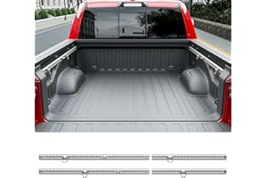 SZYANG 5.7FT Truck Bed Rail System Compatible with 2019-2025 Dodge RAM 1500 Side Trail Rail System Side Rails Tie Down Rail Replacement for 2019-2025 Dodge Ram 1500 Accessories (Side Trail Rail)