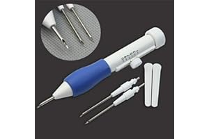 AUSUKY Magic DIY Embroidery Craft Knitting Sewing Stitch Punch Needle Pen Kit Tool Set