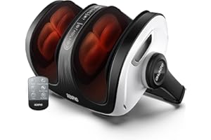 RENPHO Shiatsu Foot Massager with Heat, Foot and Calf Massager, Birthday Christmas Gifts for Women Men Elderly FSA Eligible Items Only List, Deep Kneading Massage for Plantar Fasciitis Relief, Size 14