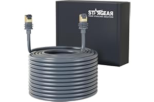 STARGEAR Starlink Cable Gen 3 15M/49FT, Starlink Gen 3 Cable for Starlink Standard V3/REV 4, 24AWG Extension Replacement Starlink Ethernet Cable Satellite Internet Kit Waterproof Outdoor
